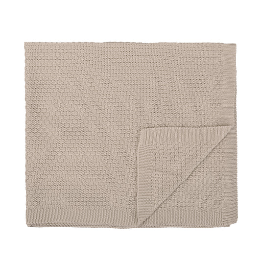 Toquilla para Carro Tricot Bambú GB Gris Beig 75x90