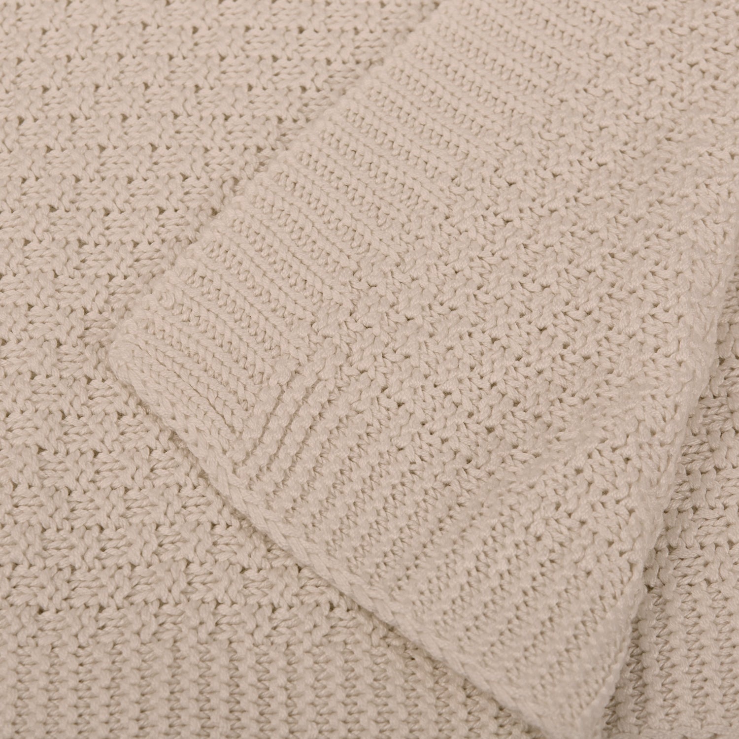 Toquilla para Carro Tricot Bambú GB Gris Beig 75x90 2