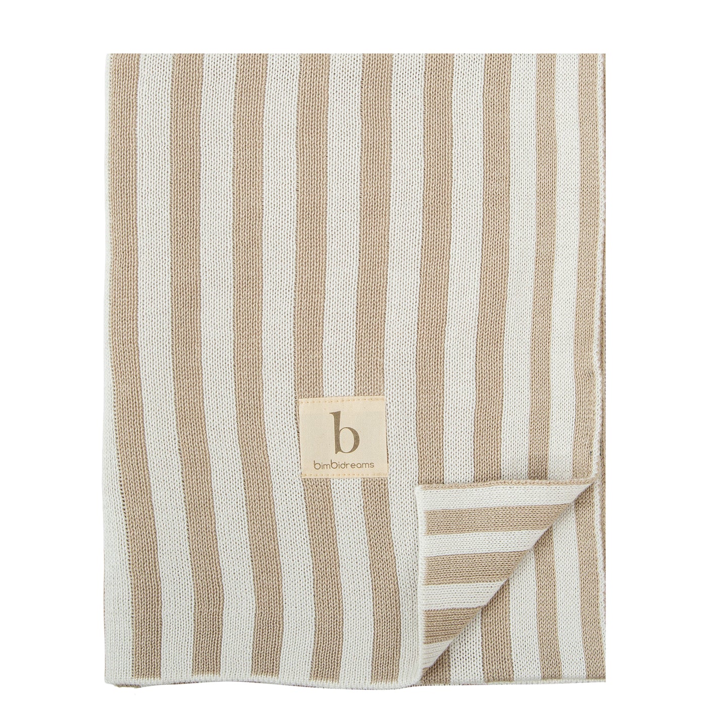 Toquilla tricot Bambu Stripes Crudo 75x90