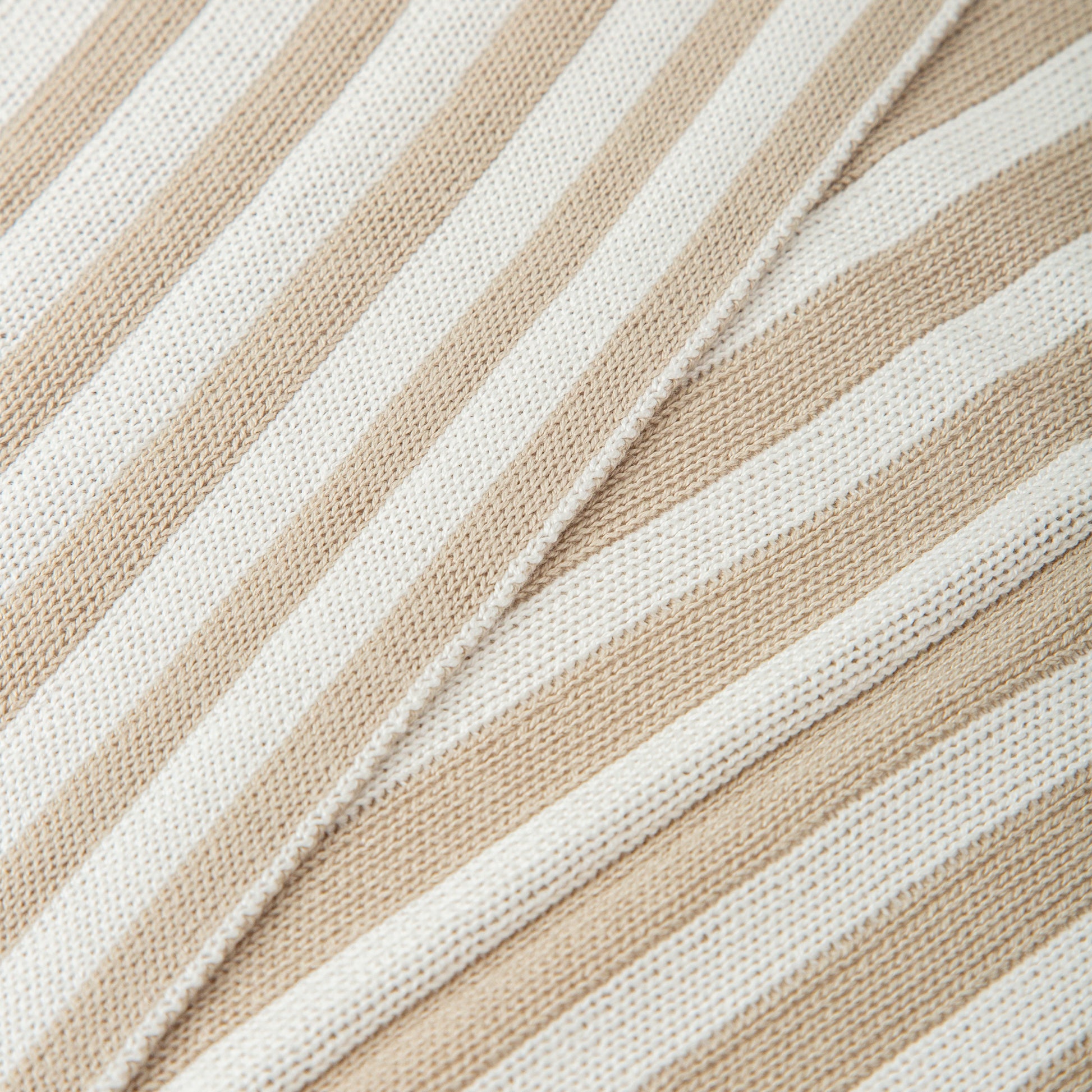Toquilla tricot Bambu Stripes Crudo 75x90