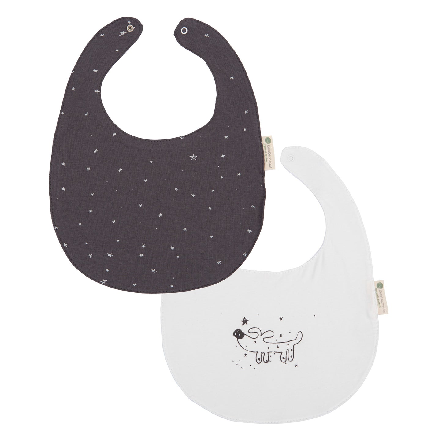 Babero pack 2 Guau Gris 20x25