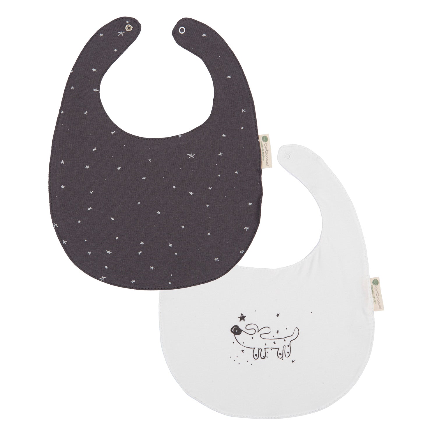 Babero pack 2 Guau Gris 20x25