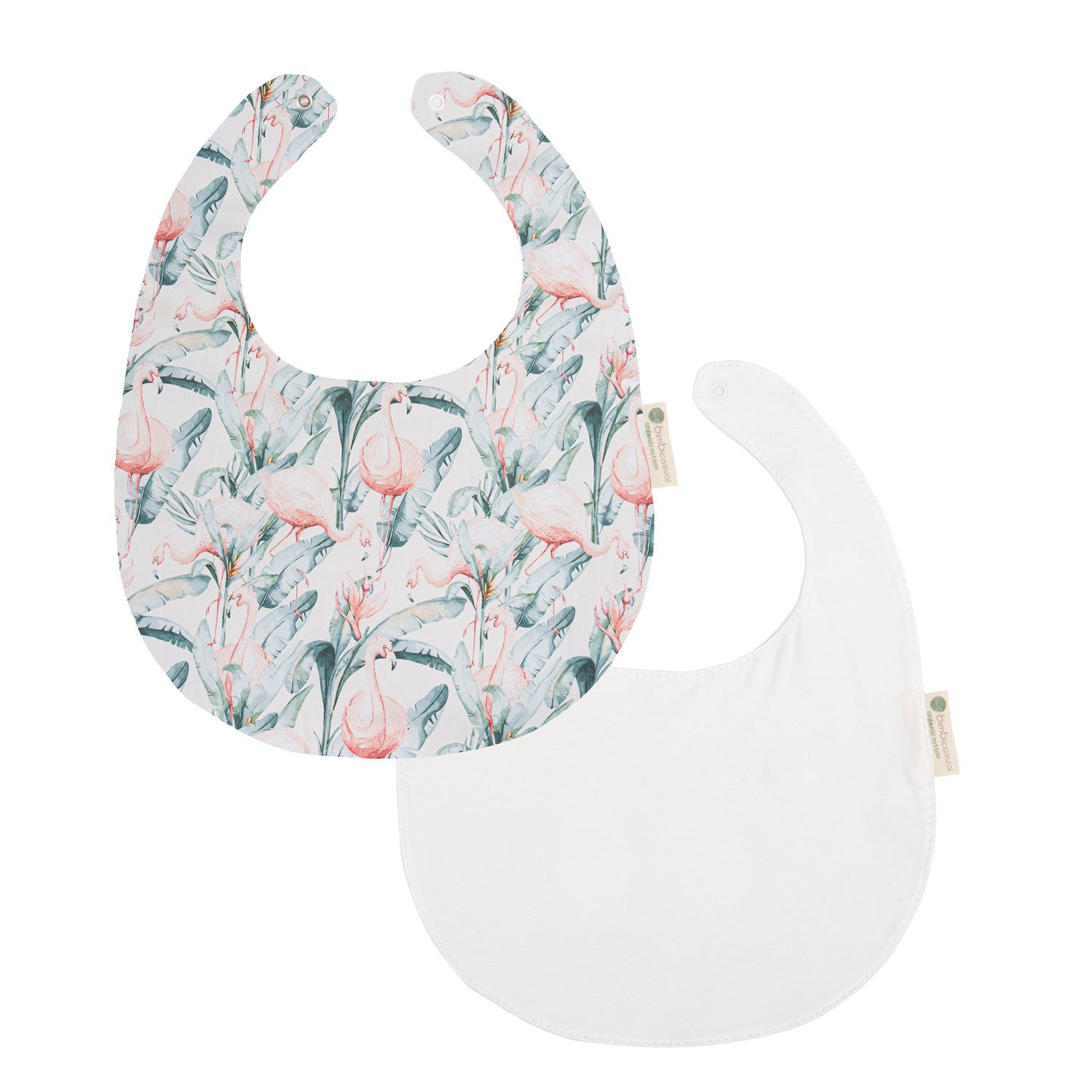 Babero pack 2 Flamingo Blanco 20x25