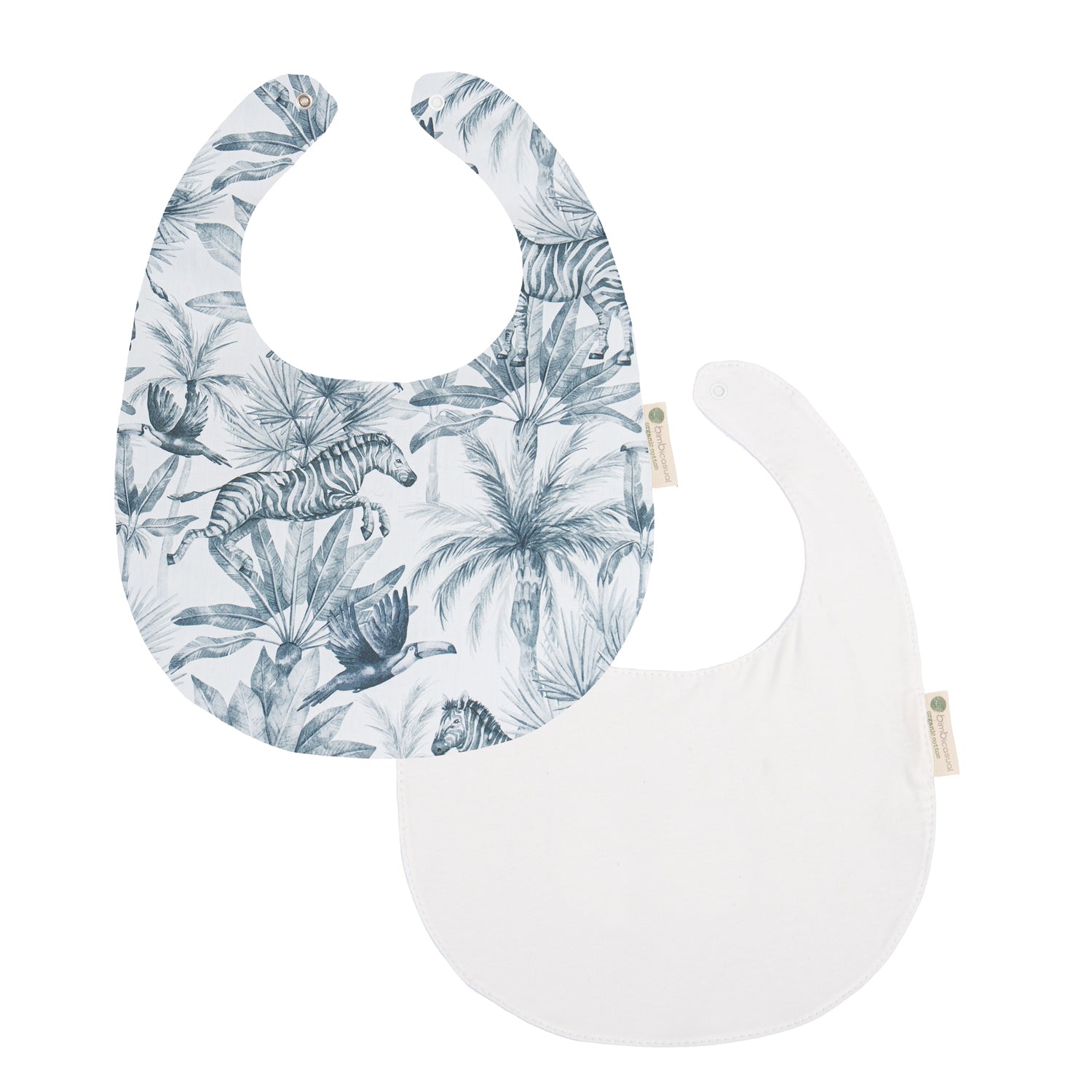 Babero pack 2 Zebra Blanco 20x25