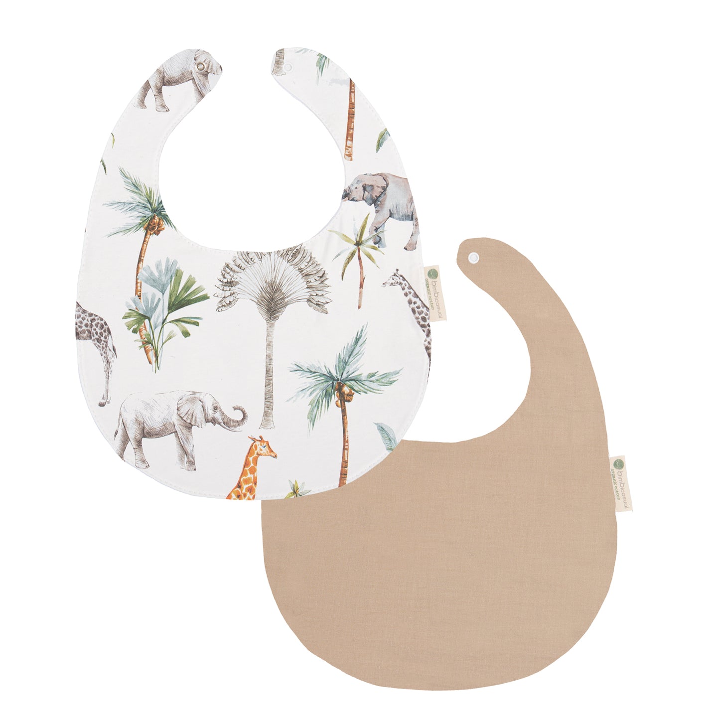 Babero pack 2 África Blanco 20x25