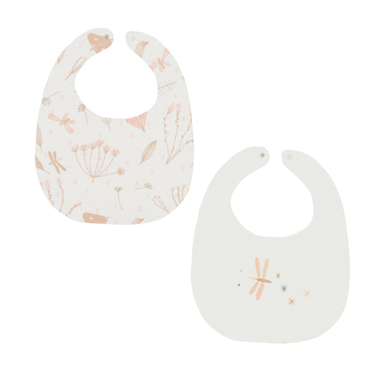 Babero pack 2 Cotage Rosa 20x25