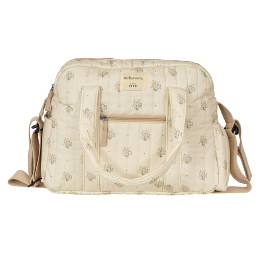 Bolso con cambiador Cornelia Blanco Verde 42X30X18X- 52X32