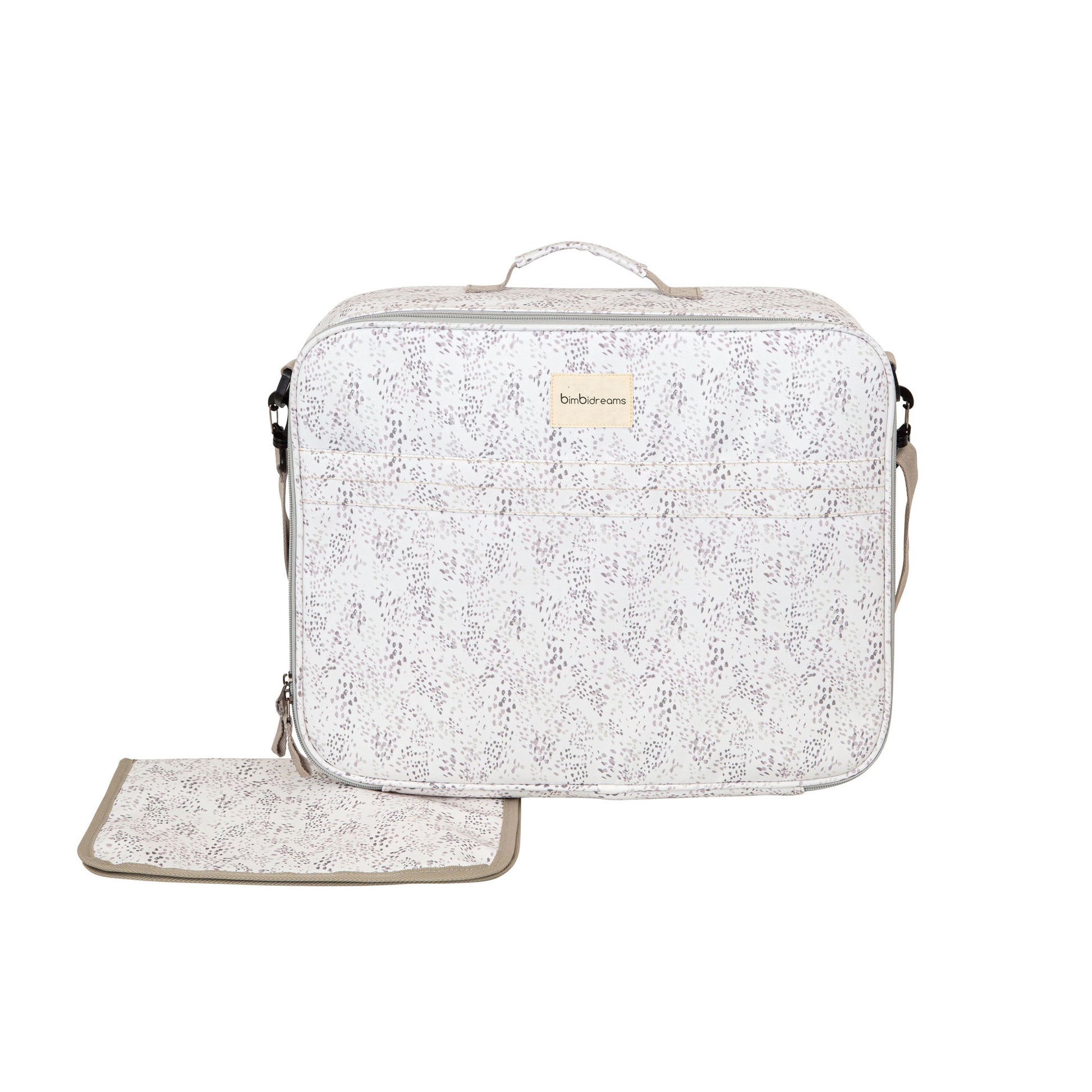 Maleta con cambiador Dots Lino 45x36x16 - 50x38