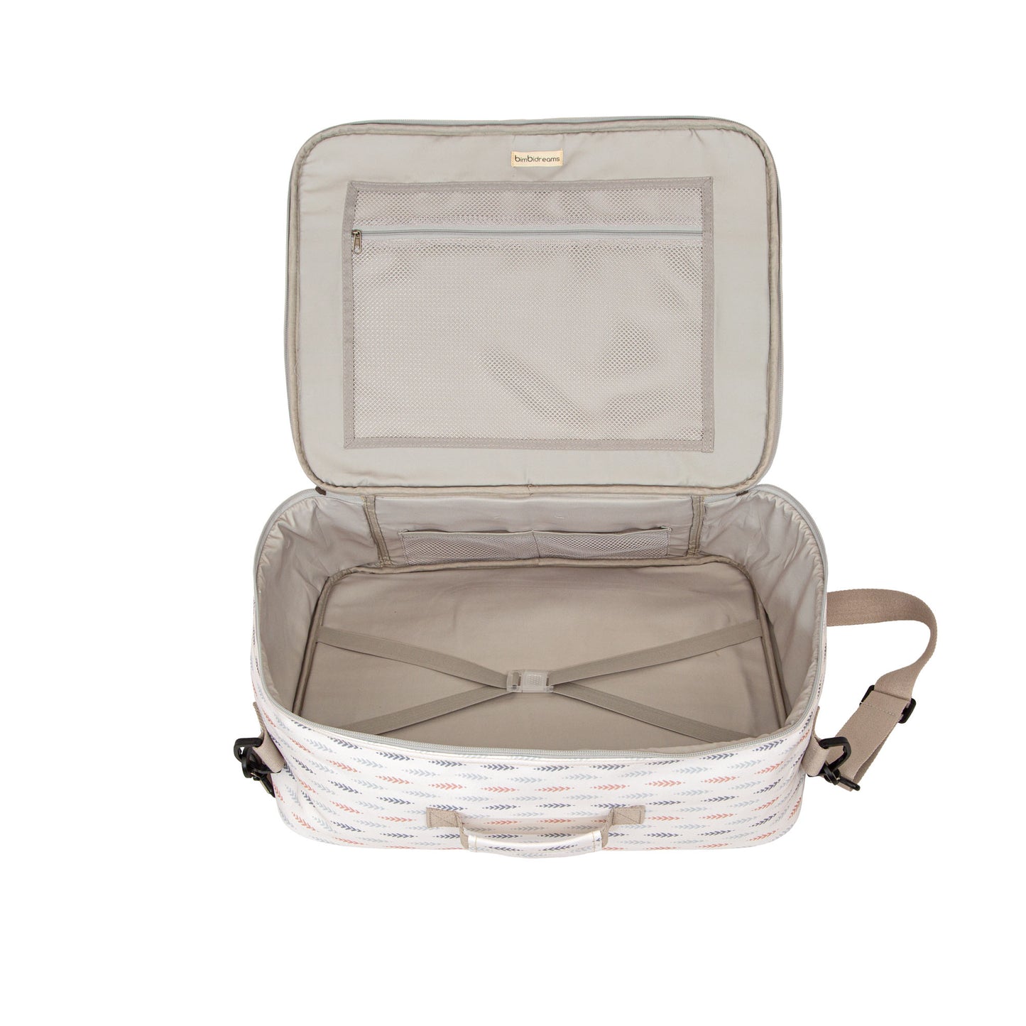 Bolso maternidad con cambiador Etnic Beig 45x36x16 - 50x38 4