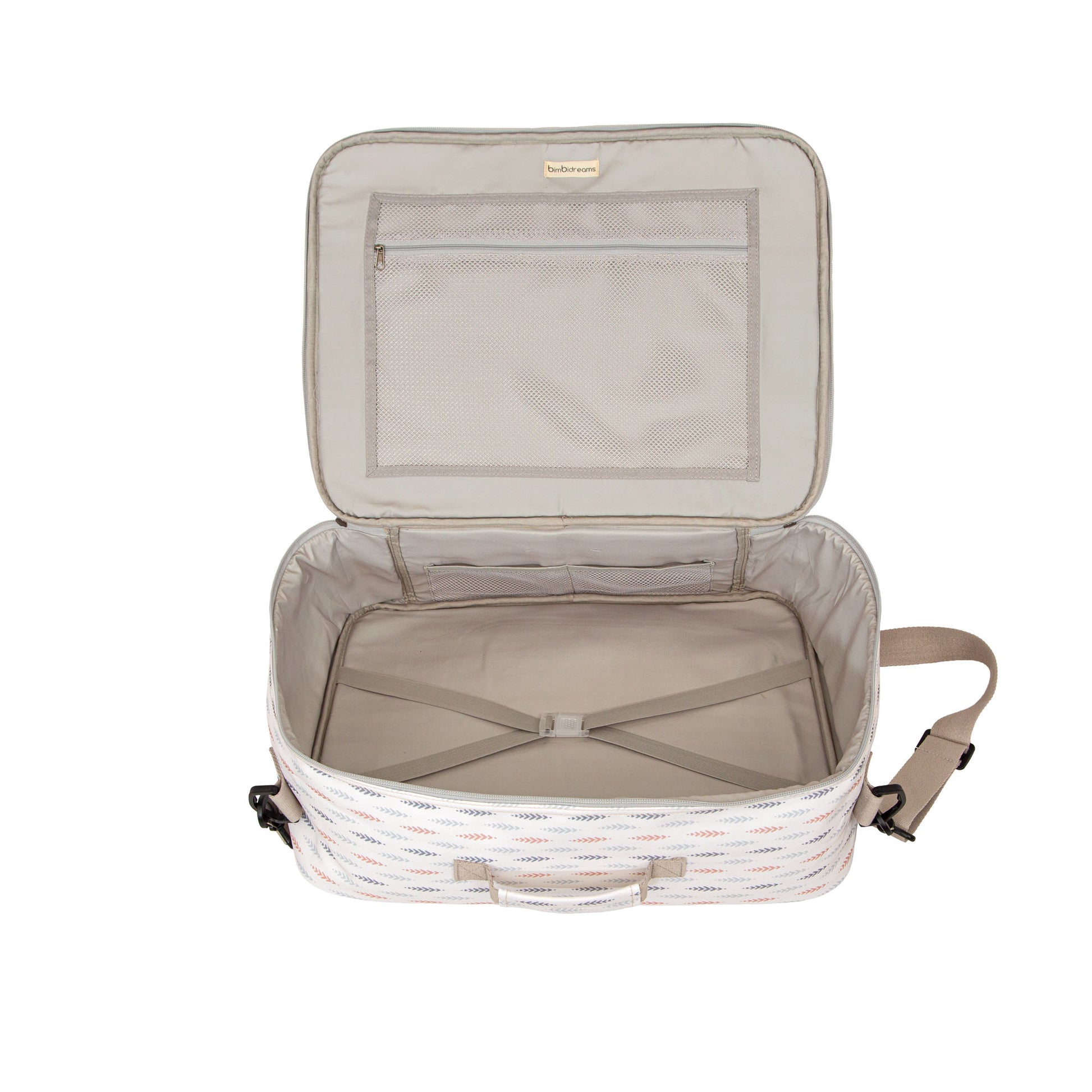 Bolso maternidad con cambiador Etnic Beig 45x36x16 - 50x38 4