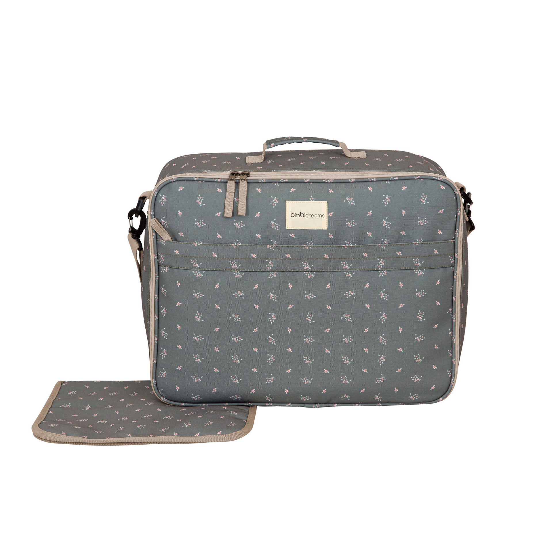 Maleta con cambiador Dalia Verde 45x36x16 - 50x38