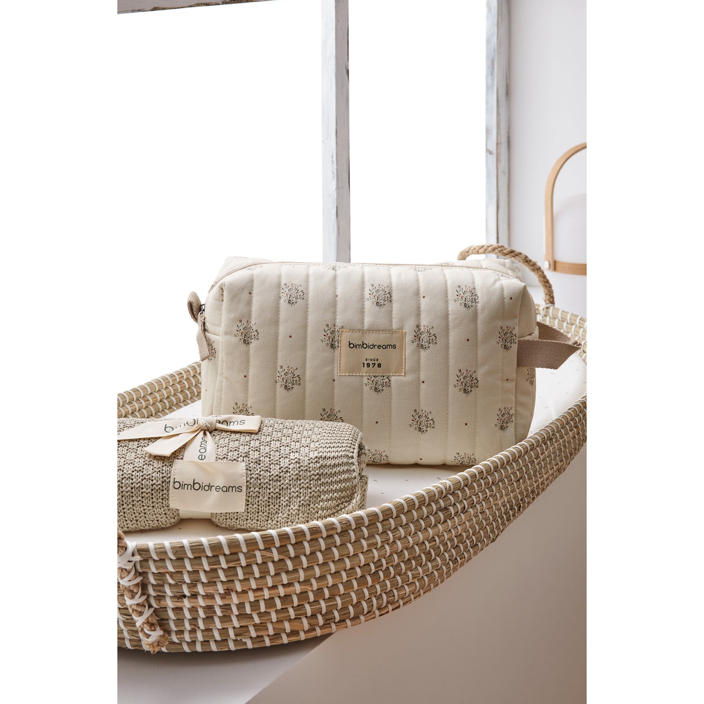 Neceser bebé Cornelia Blanco Verde 20x34