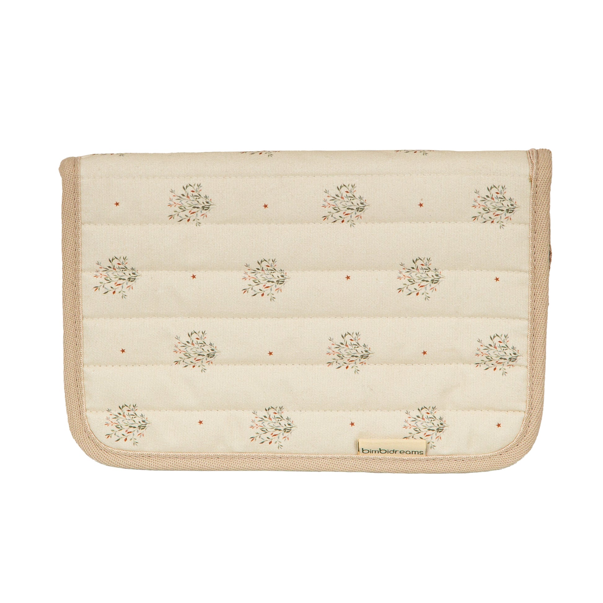 Portadocumentos Cornelia Blanco Verde 26x19x2