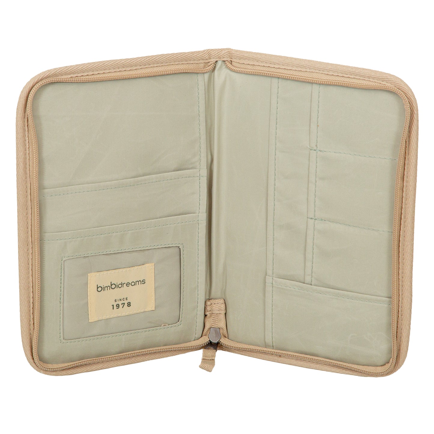 Portadocumentos Cornelia Blanco Verde 26x19x2