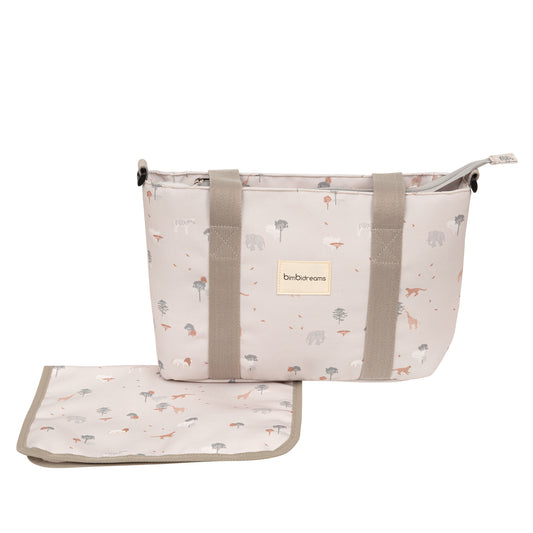 Crossbody con cambiador Nairobi Lino 37x24x13 - 52x32