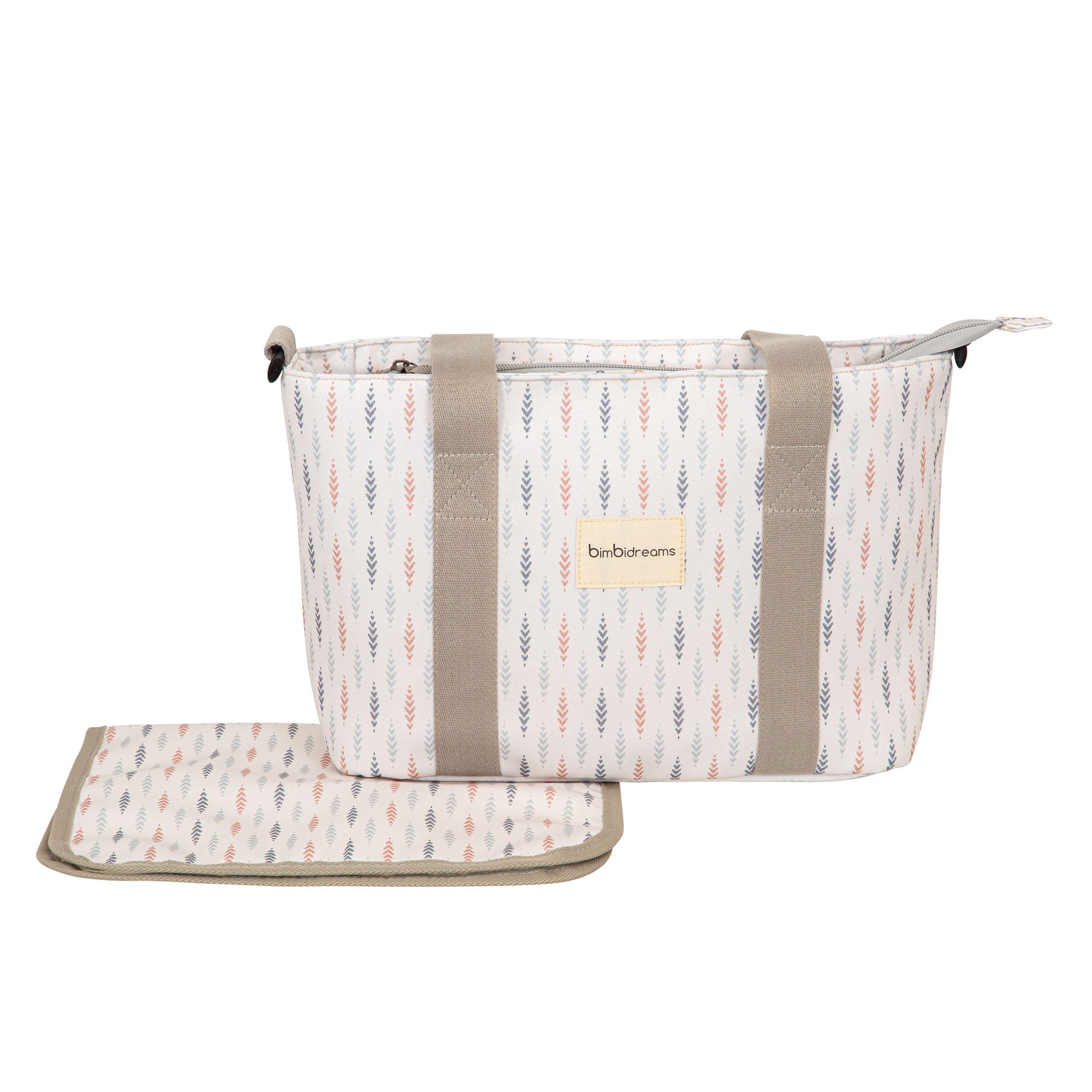 Crossbody con cambiador Etnic Beig 37x24x13 - 52x32