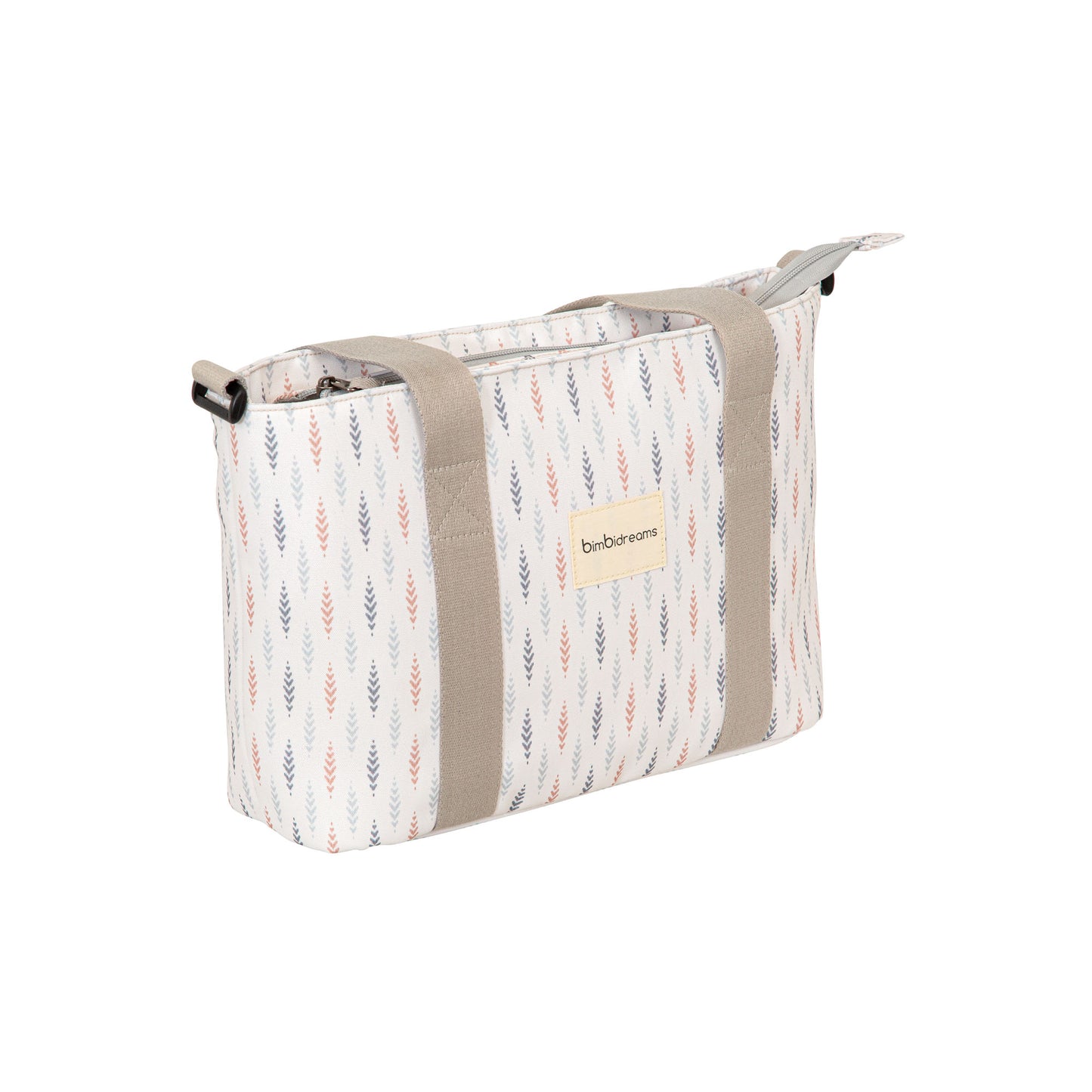 Crossbody con cambiador Etnic Beig 37x24x13 - 52x32 3