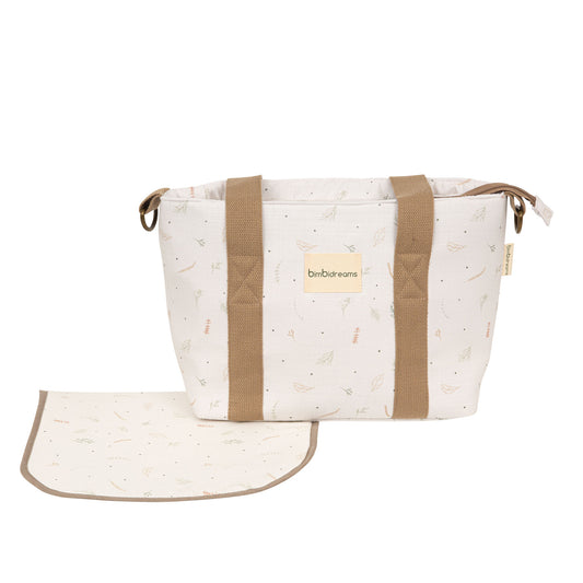 Crossbody con cambiador Botanic Beig 37x24x13 - 52x32