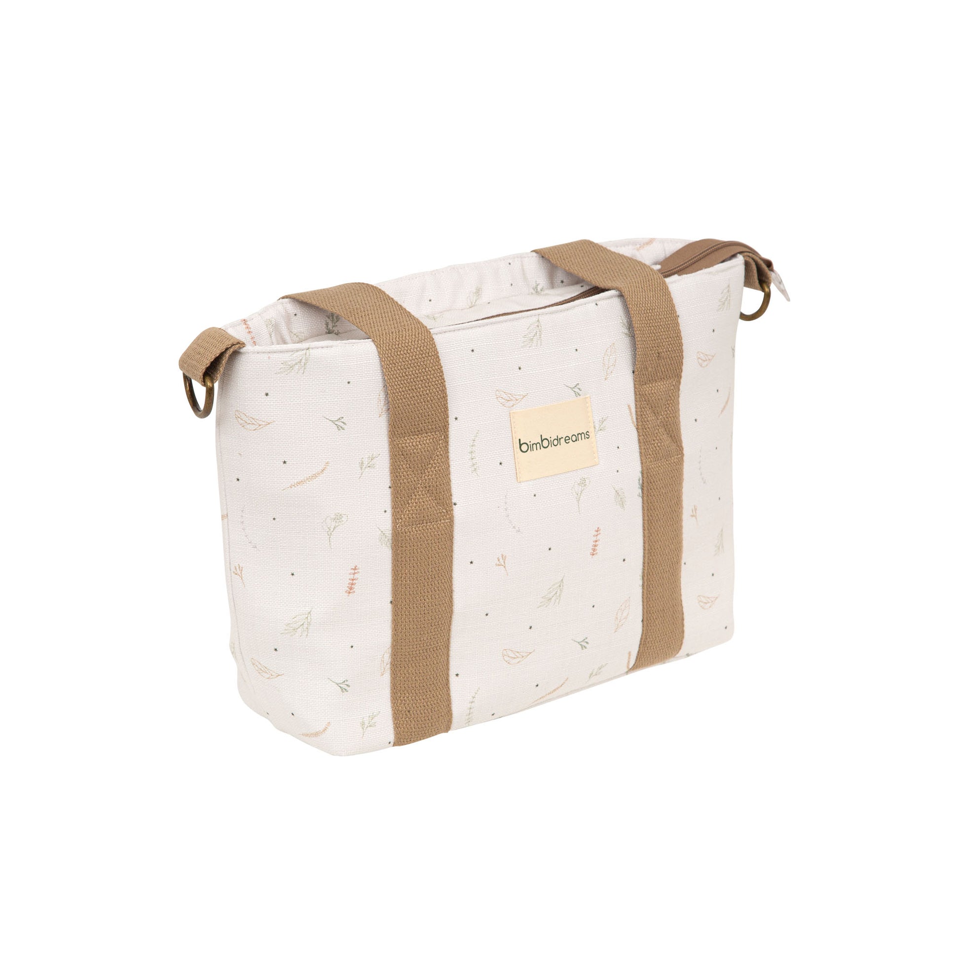 Crossbody con cambiador Botanic Beig 37x24x13 - 52x32 3