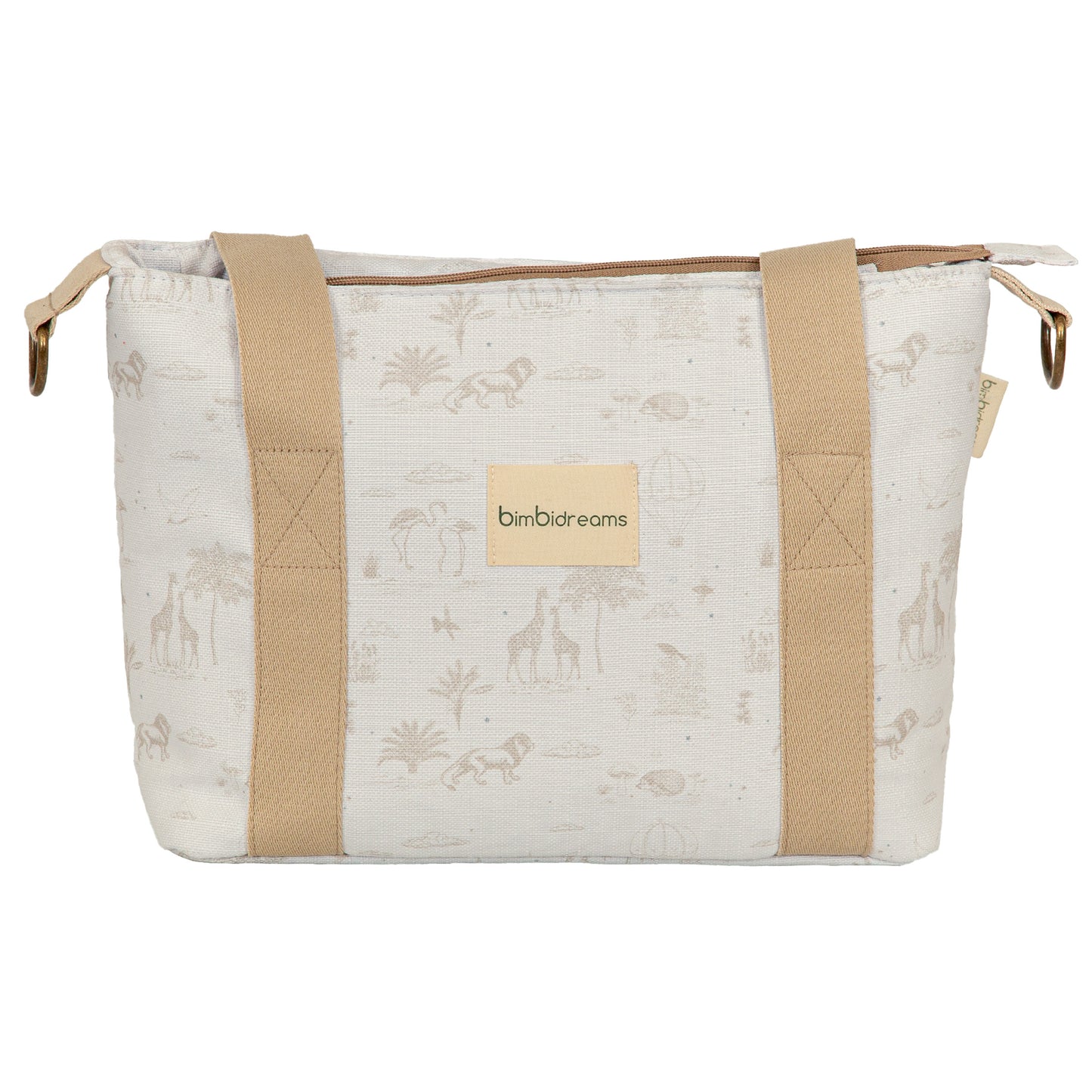 Crossbody con cambiador Noe Blanco Lino 37x24x13 - 52x32