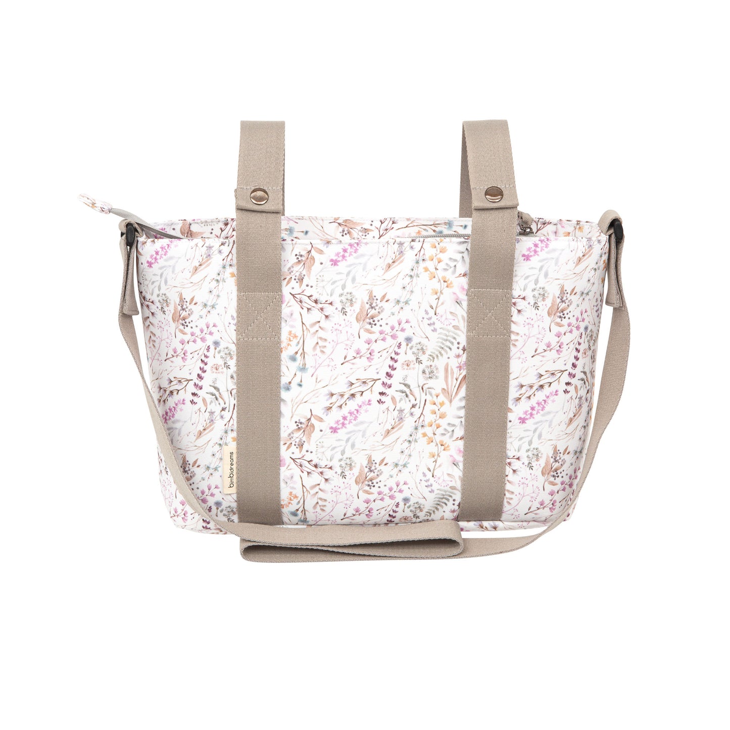 Crossbody con cambiador Niza Blanco Lila 37x24x13 - 52x32