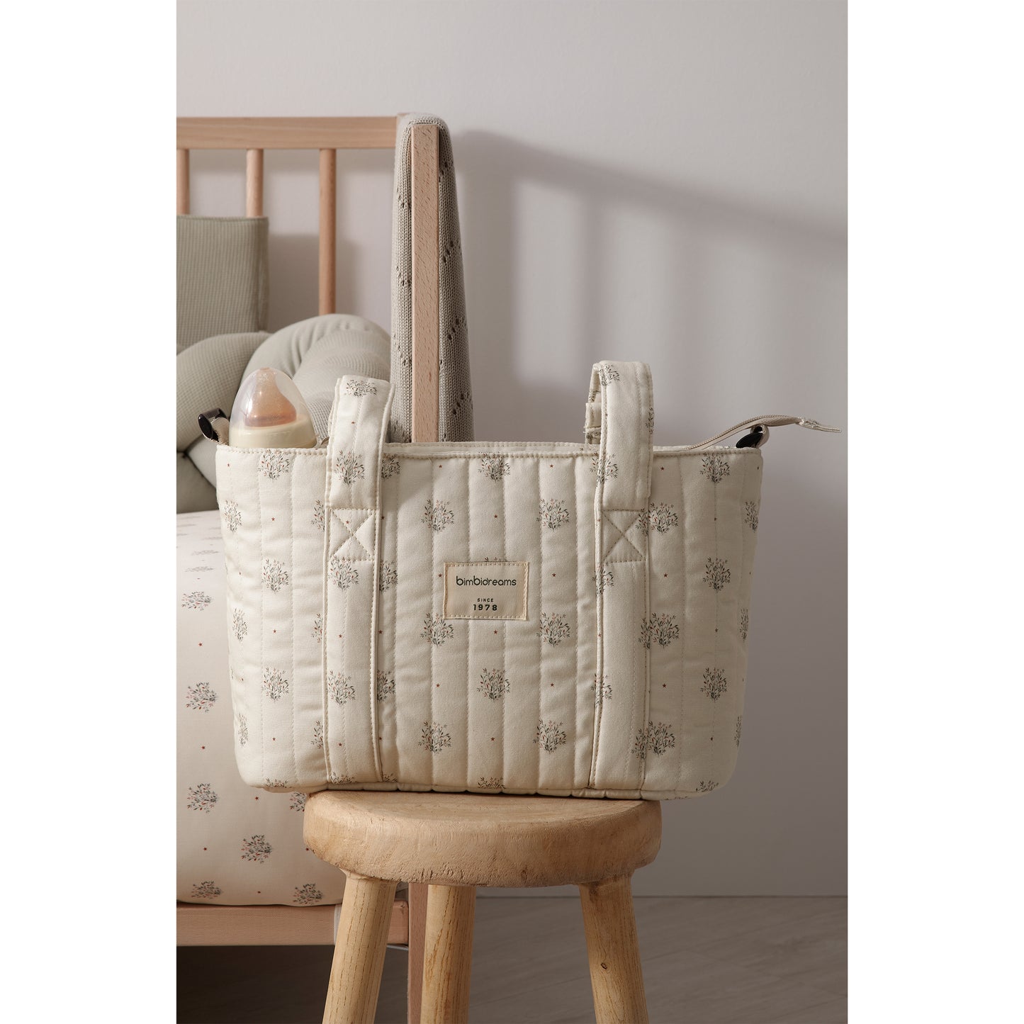 Crossbody con cambiador Cornelia Blanco Verde 37x24x13 - 52x32