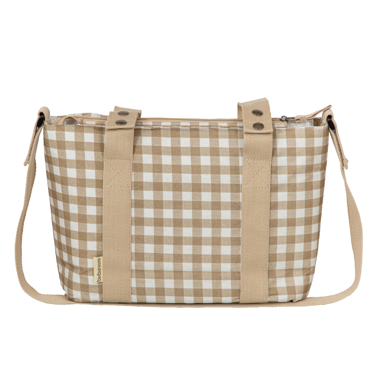 Crossbody con cambiador Vichi Blanco Lino 37x24x13 - 52x32