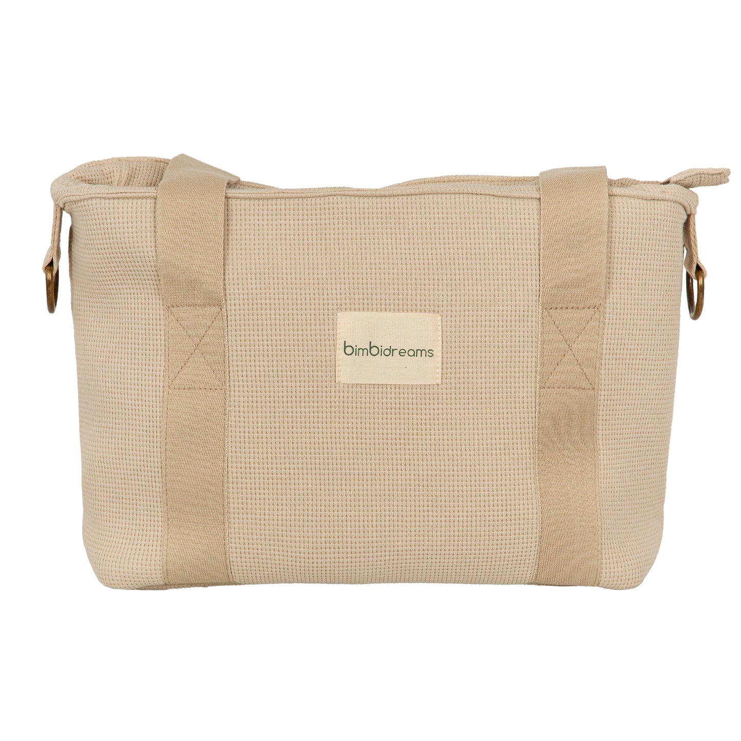 Crossbody con cambiador Waffle Lino 37x24x13 - 52x32