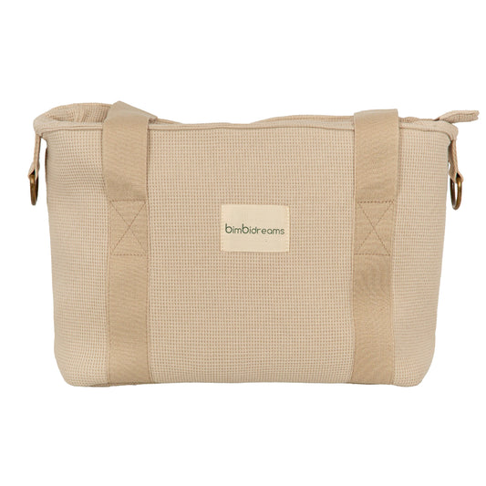 Crossbody con cambiador Waffle Lino 37x24x13 - 52x32