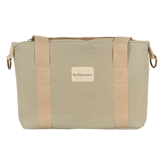 Crossbody con cambiador Waffle Verde 37x24x13 - 52x32