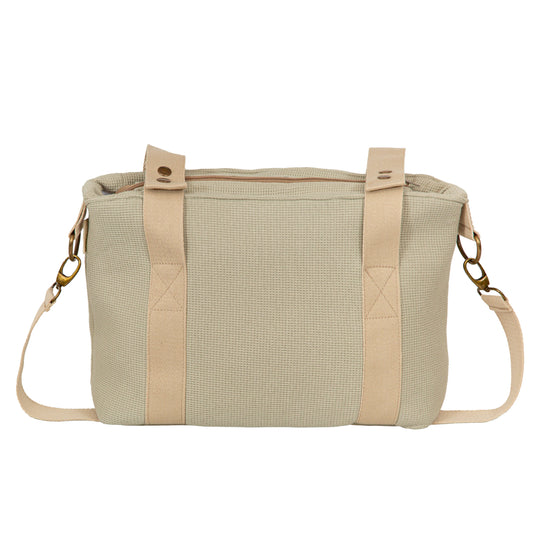 Crossbody con cambiador Waffle Verde 37x24x13 - 52x32