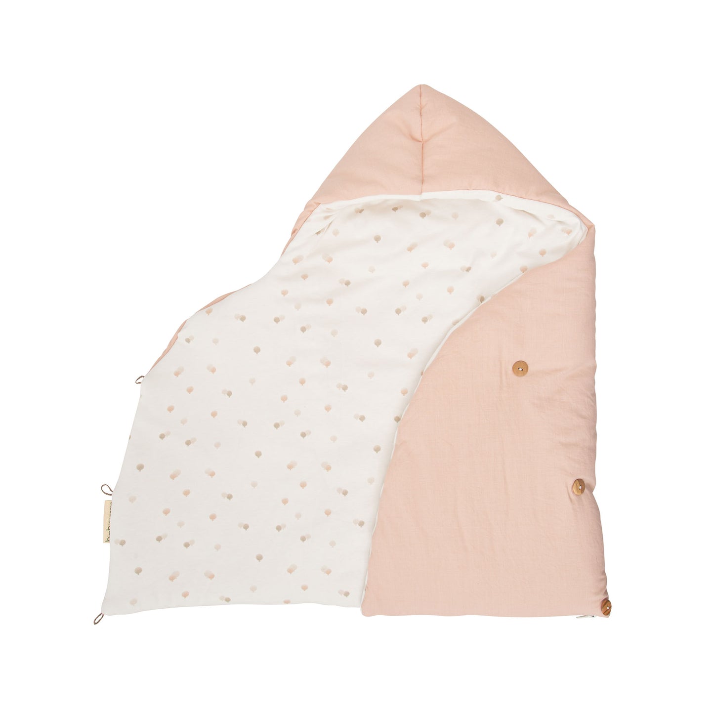 Saco arrullo con capucha Ciel Rosa 44x88 3