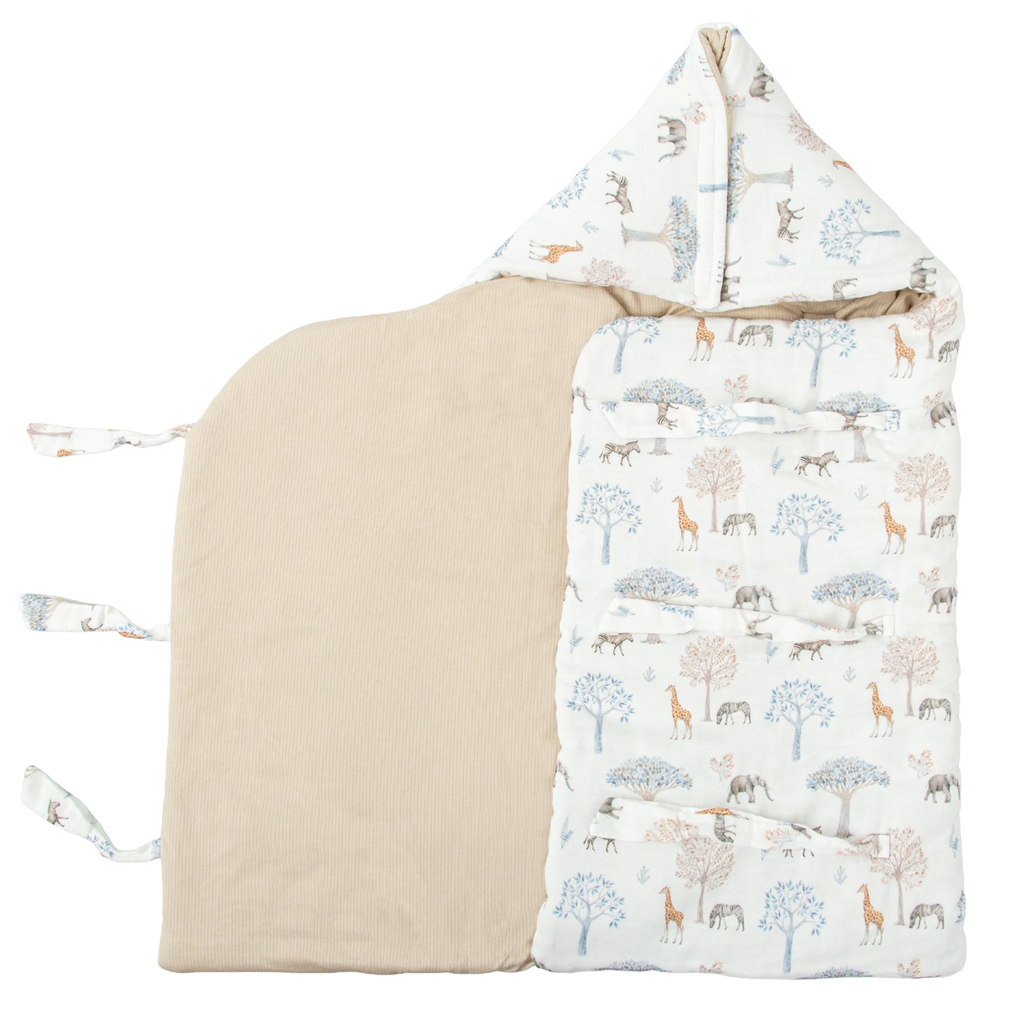 Saco arrullo con capucha Tanzania Multicolor
