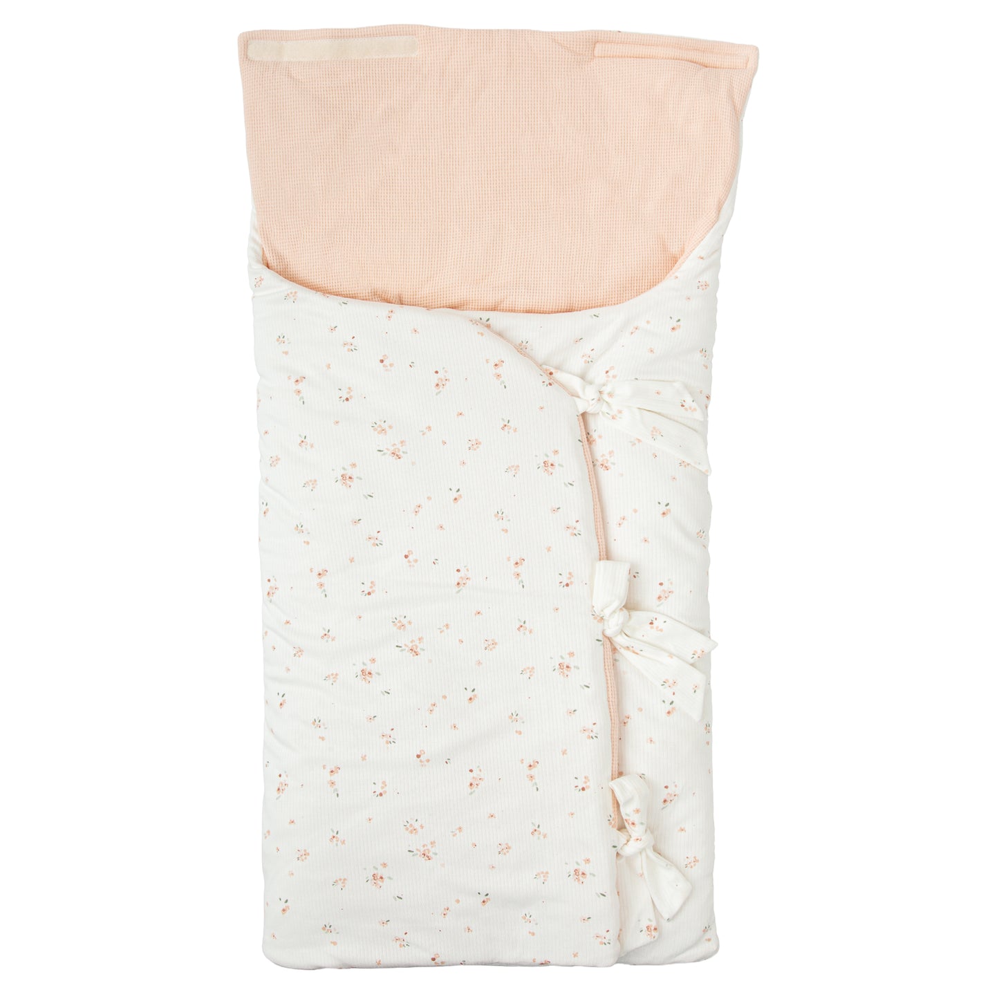 Saco arrullo con capucha Monet Blanco Rosa