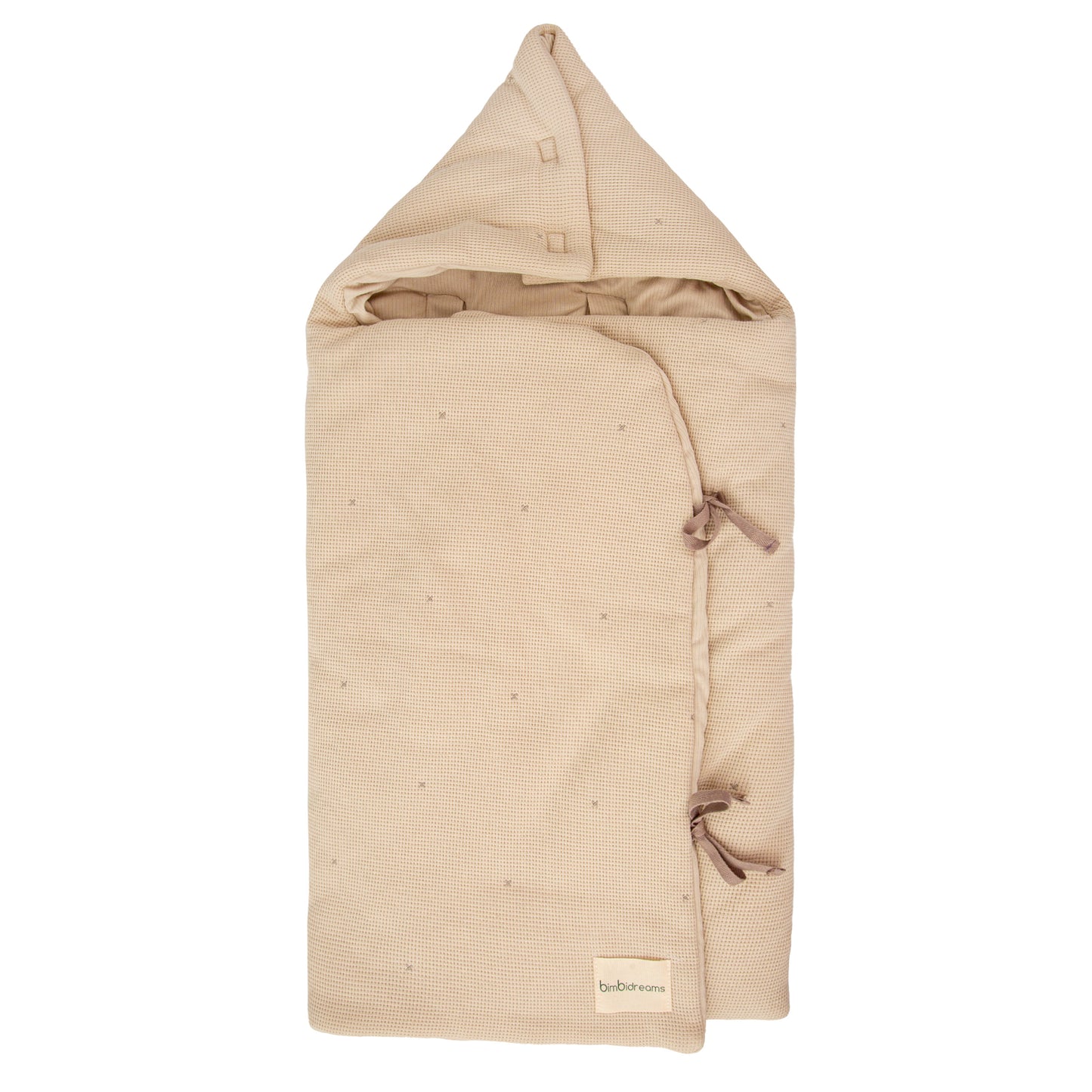 Saco arrullo con capucha Waffle Lino 44x88