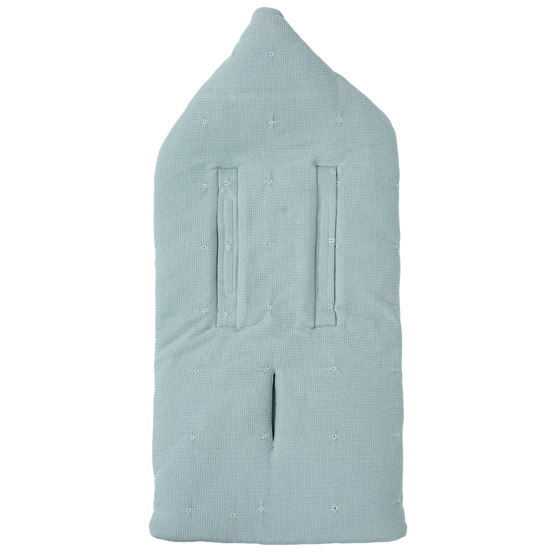 Saco arrullo con capucha Waffle Azul 44x88