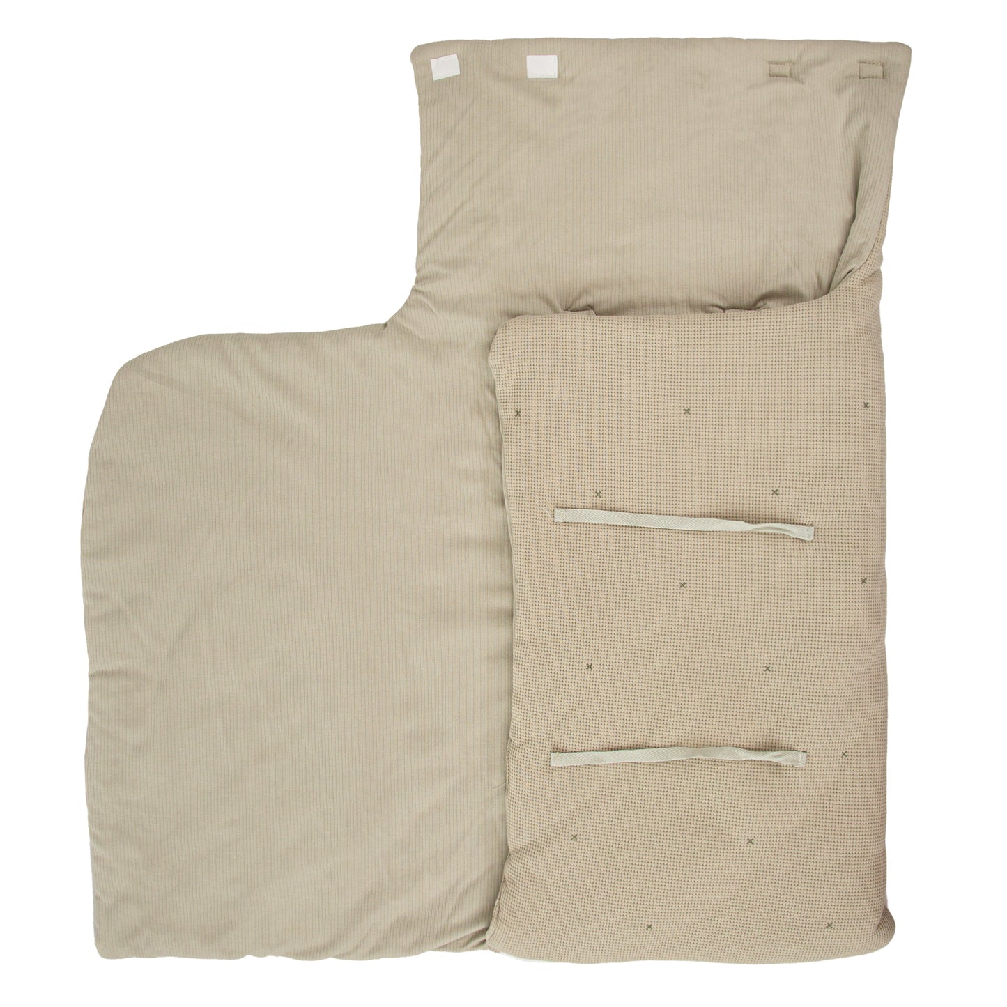Saco arrullo con capucha Waffle Verde 44x88