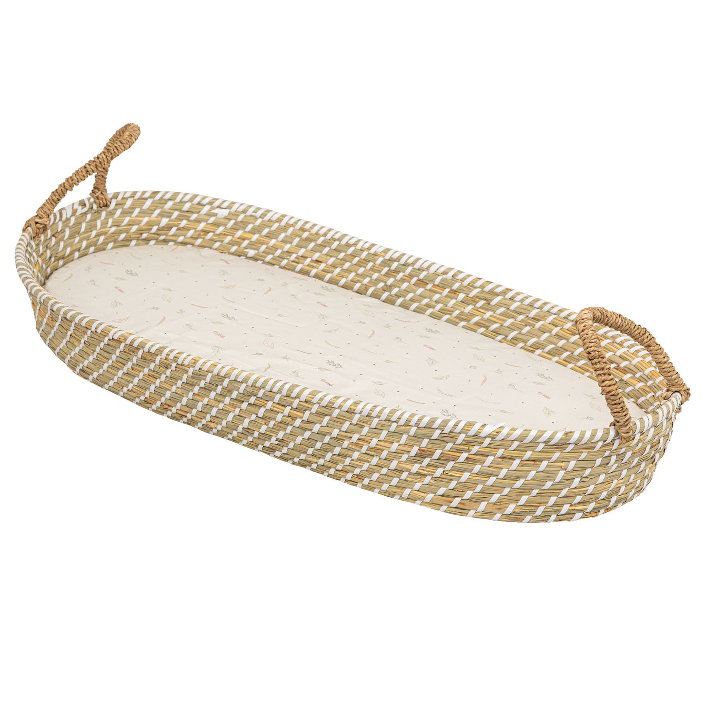 Bajera cuna algodon 100% Botanic Beig Coche (40x80)