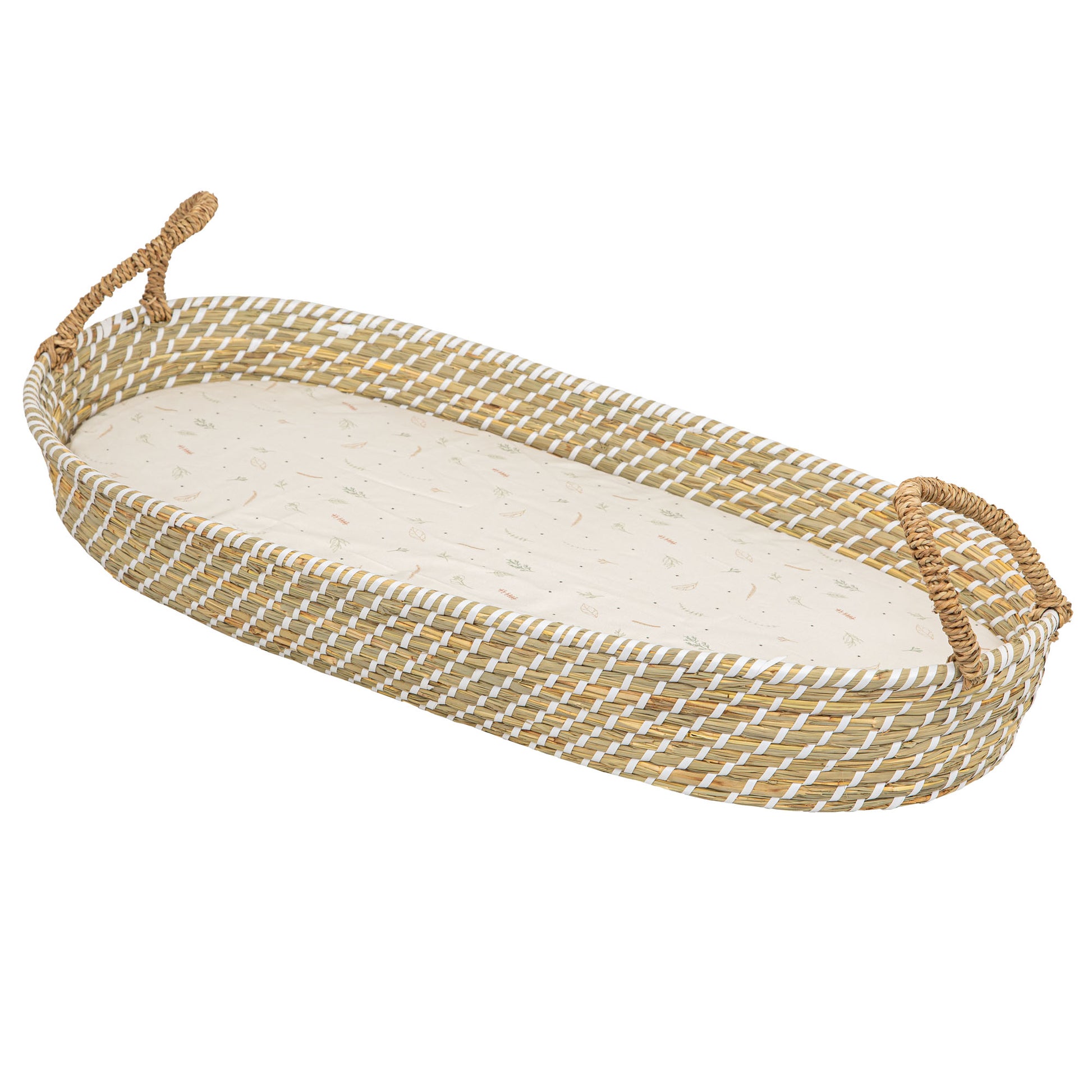 Bajera cuna algodon 100% Botanic Beig Coche (40x80)