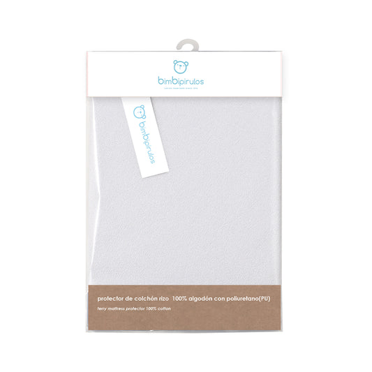 Protector de colchón acolchado Basics Blanco Maxicuna (70x140)*