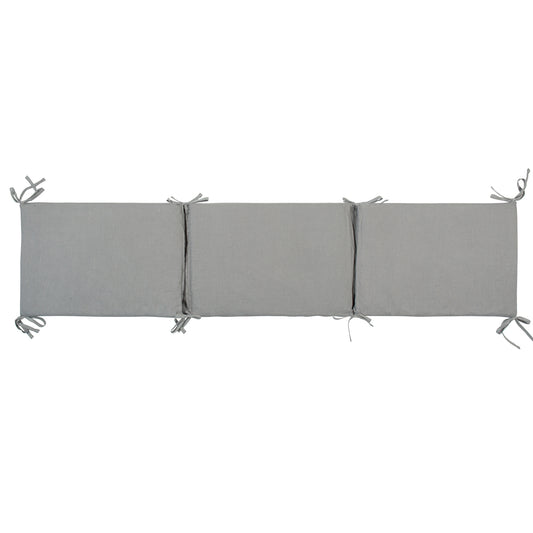 Protector de Cuna Matalase Gris Cuna 60-70 (30x190x3)
