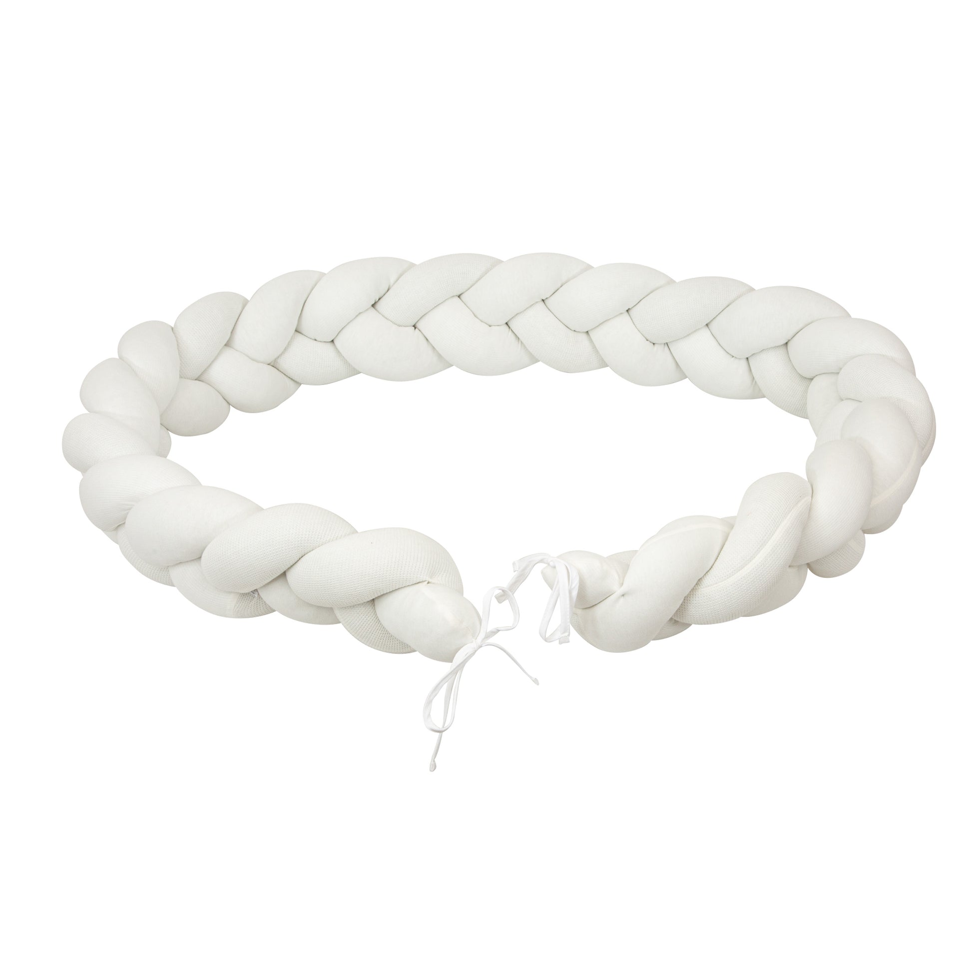 Protector de cuna trenza Texture Blanco 230 cm