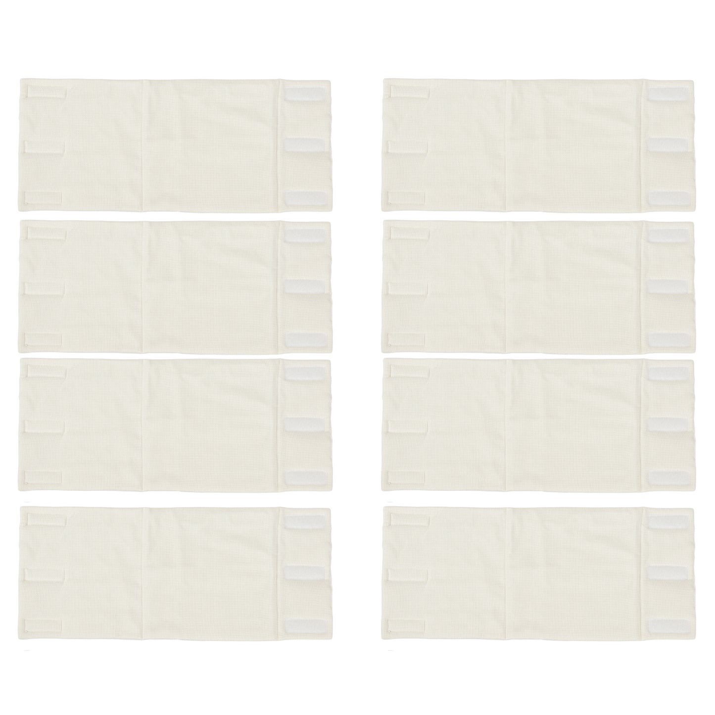 Protector de cuna paneles Texture Blanco 8x(22x70)