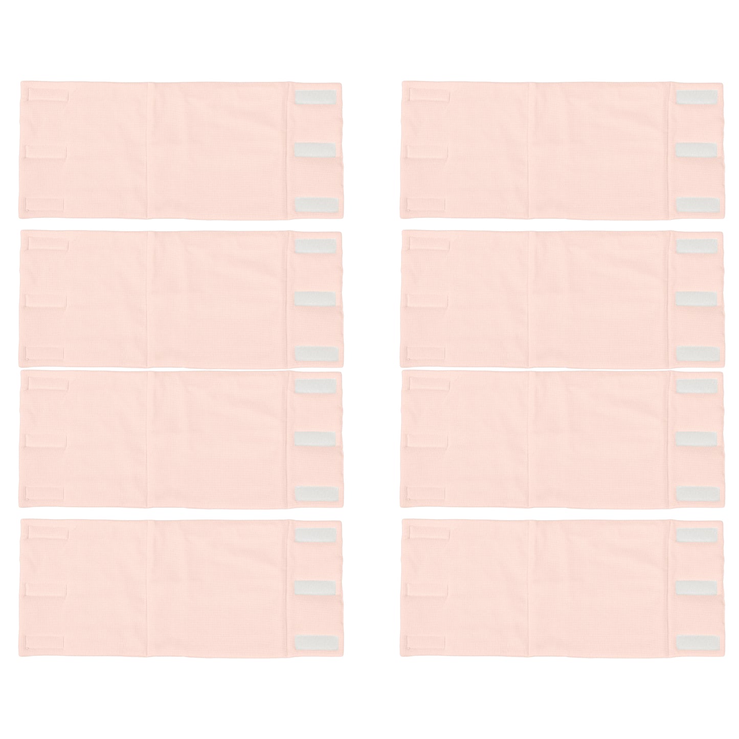 Protector de cuna paneles Texture Rosa 8x(22x70)