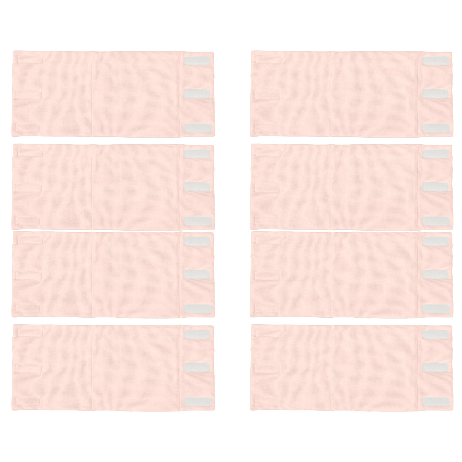 Protector de cuna paneles Texture Rosa 8x(22x70)