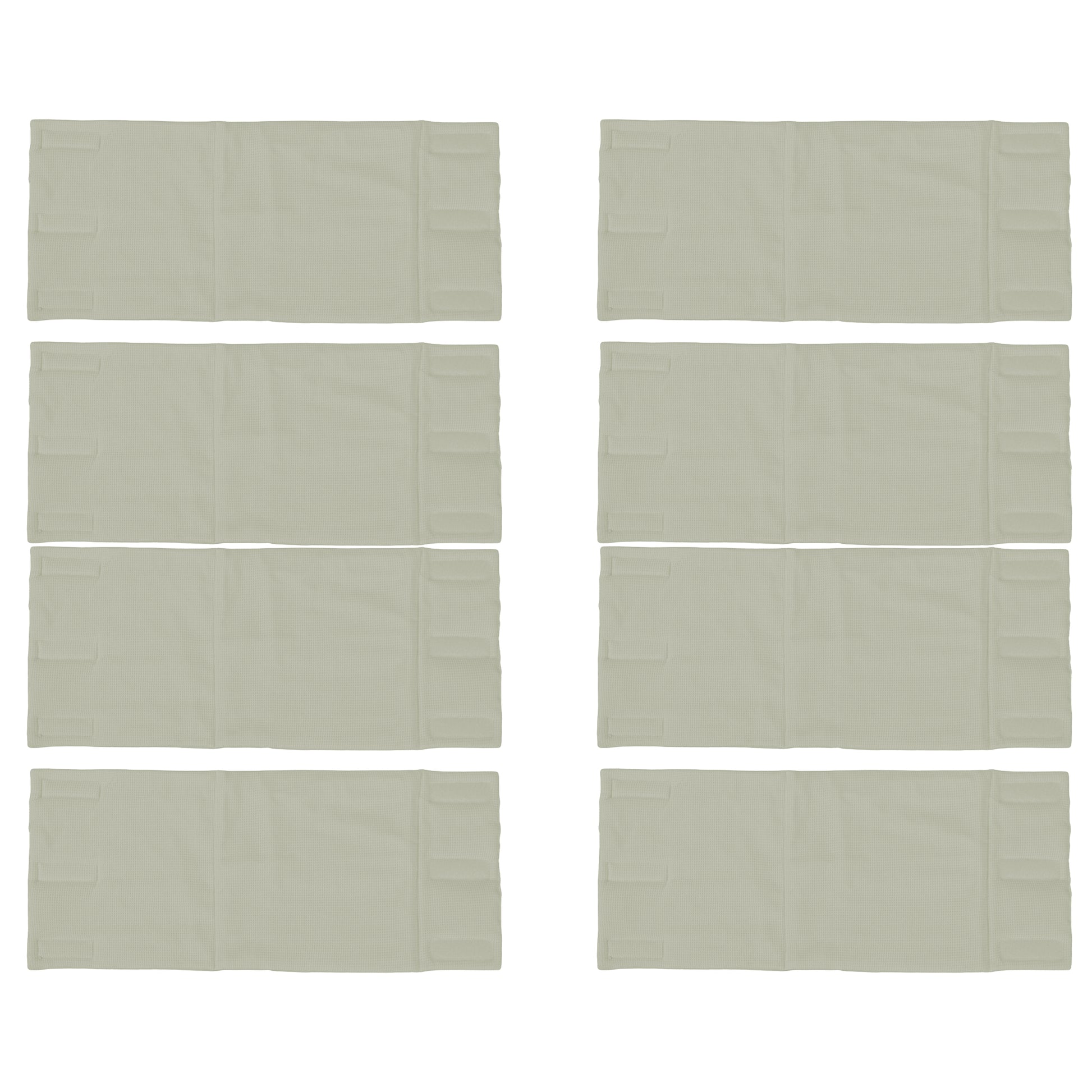 Protector de cuna paneles Texture Verde 8x(22x70)