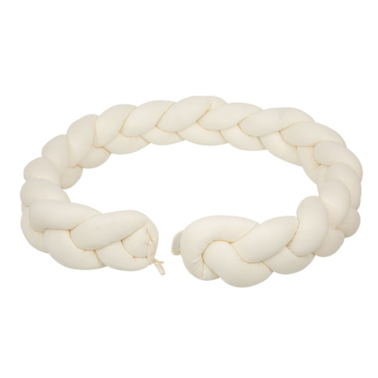 Protector de cuna trenza Basics Blanco 200 cm