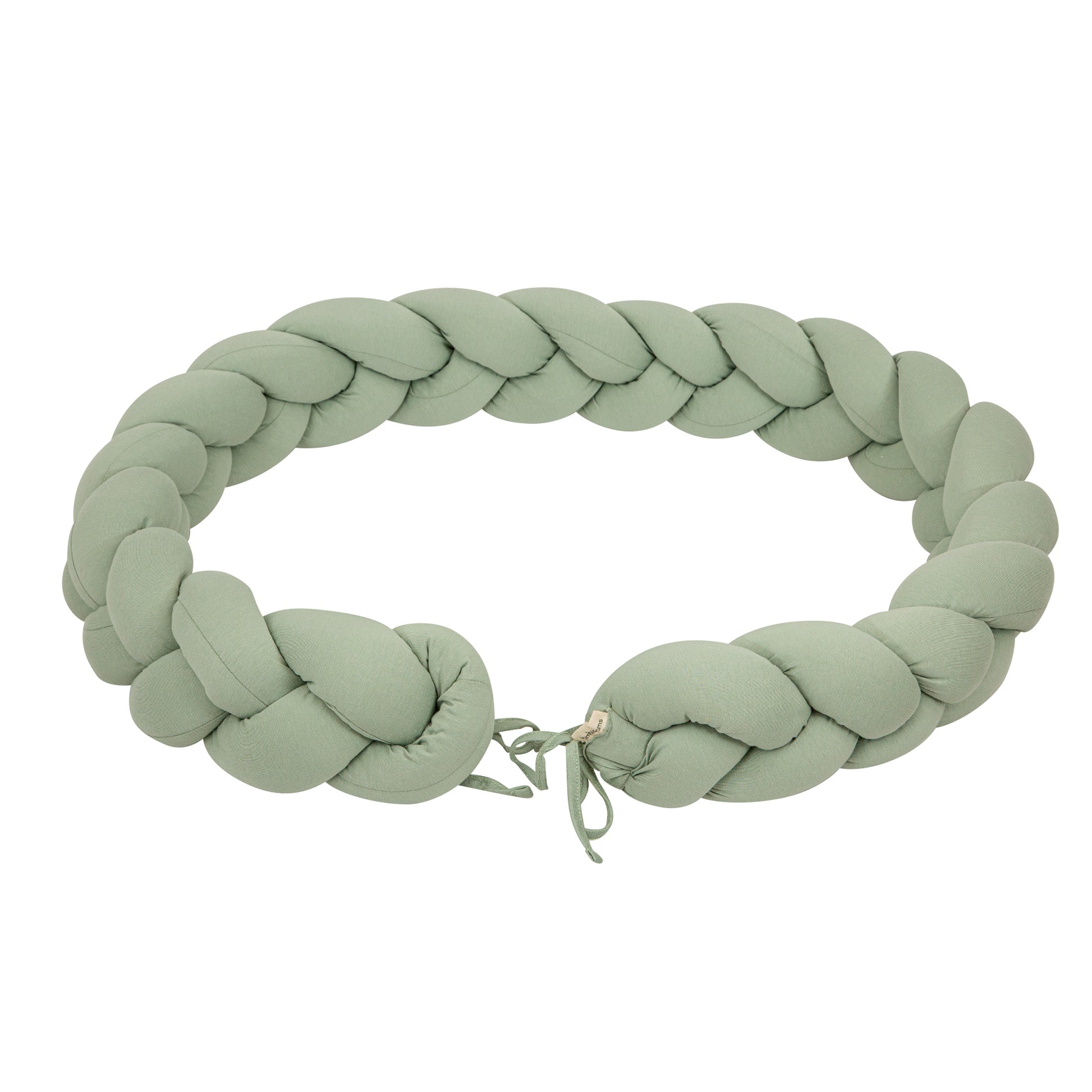 Protector de cuna trenza Basics Verde 200 cm