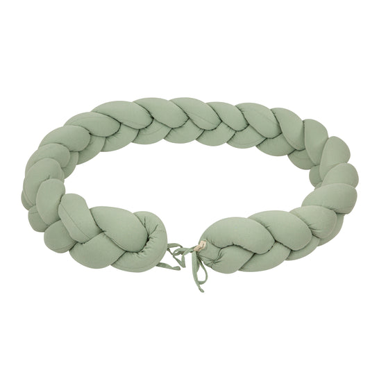 Protector de cuna trenza Basics Verde 200 cm