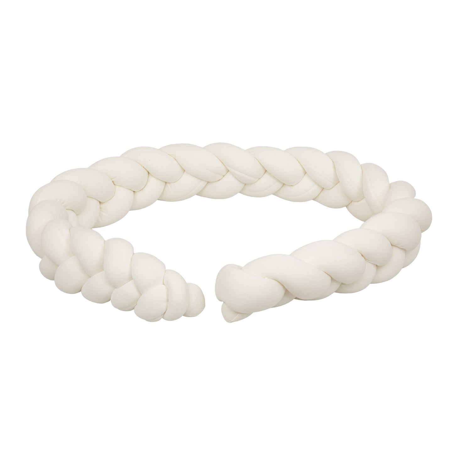 Protector de cuna trenza Basics Blanco 300 cm